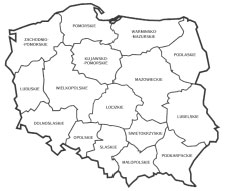  Map of Polish voivodships 
